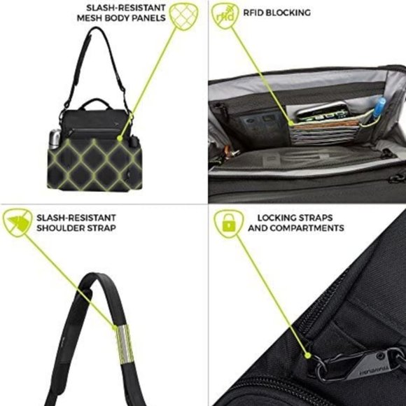 ❣️2X HP❣️Travelon Anti-Theft Tablet Messenger Bag - Picture 10 of 10